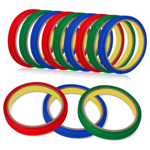 jojofuny 18Stücke Premium Dichtungsbänder für Eissäcke und Obst Transparentes Klebeband Handzerreißbar für Supermarktzubehör und Verpackung von jojofuny