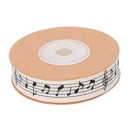 jojofuny 1Rolle Baumwollgeschenkband mit Musikcharakter für DIY Projekte Geschenkverpackung und Dekoration Wiederverwendbar und Vielseitig Einsetzbar für Partys jojofuny 1Rolle Baumwollgeschenkband mit Musikcharakter für DIY Projekte Geschenkverpackung und Dekoration Wiederverwendbar und Vielseitig Einsetzbar für Partys von jojofuny