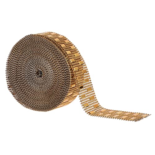 jojofuny 1Rolle Funkelndes Strassband Reihiges Diamantband Für DIY Bastelprojekte Hochzeit Dekoration Glitzer Borte Umweltfreundlichem Und Harz Einfach von jojofuny