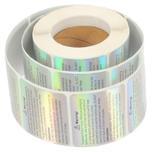 jojofuny 1Rolle Holographische Warnaufkleber Wasserdichte für DIY Vielseitig Einsetzbar für Glasbehälter Dosen und Mehr Langlebig und Auffällig jojofuny 1Rolle Holographische Warnaufkleber Wasserdichte für DIY Vielseitig Einsetzbar für Glasbehälter Dosen und Mehr Langlebig und Auffällig von jojofuny