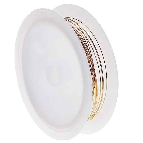 jojofuny 1Rolle Messingdraht Schmuckdraht Für DIY Projekte Für Ohrringe Anhänger Armbänder Und Bastelarbeiten Glatt Langlebig Und Rostbeständig von jojofuny