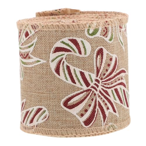 jojofuny 1Rolle Weihnachtliches Dekorationsband Für DIY Projekte Geschenkband Für Bastelarbeiten Langlebiges Stoffmaterial Rustikaler Jute Für Festliche Anlässe jojofuny 1Rolle Weihnachtliches Dekorationsband Für DIY Projekte Geschenkband Für Bastelarbeiten Langlebiges Stoffmaterial Rustikaler Jute Für Festliche Anlässe von jojofuny