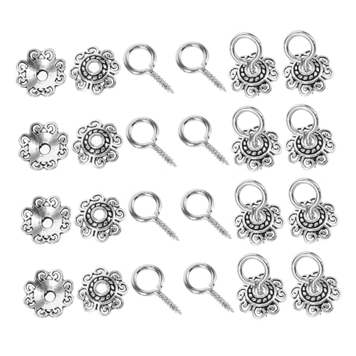 jojofuny 1Satz Blumenperlenkappen mit Ösennadeln Legierte Perlenkappen für DIY Schmuck Vielseitig Einsetzbar für Armbänder Basteln und Dekorieren jojofuny 1Satz Blumenperlenkappen mit Ösennadeln Legierte Perlenkappen für DIY Schmuck Vielseitig Einsetzbar für Armbänder Basteln und Dekorieren von jojofuny