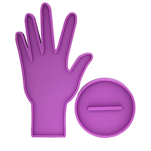 jojofuny 1Satz DIY Epoxy Silikonform Schmuckdisplay Gießform mit Basis für Kreative Bastelprojekte Langlebig und Flexibel für Personalisierte Schmuckhalter von jojofuny