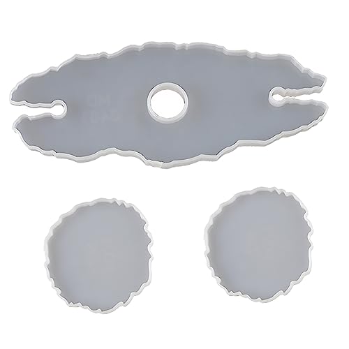 jojofuny 1Satz DIY Silikonform für Kristall Tropfschalen Tassenmattenform für Weinregal Handgemachte Gießform für Kunstprojekte und Leicht Entformbar von jojofuny