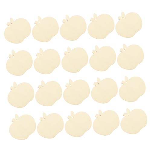 jojofuny 1Satz Holzscheiben im Apfeldesign Unvollendete Holzstücke für DIY Projekte Bastelarbeiten Dekorationen und Gestaltungsmöglichkeiten von jojofuny