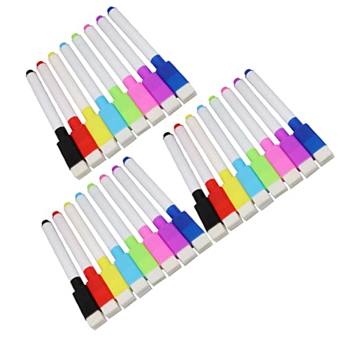jojofuny 1Satz Magnetische Löschbare Farbstifte für Tafel Wasserbasierte Marker mit Radiergummispitze für Büro Klassenzimmer und Zuhause Geeignet für Glatte Oberflächen von jojofuny