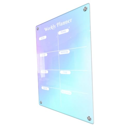 jojofuny 1Satz Magnetische Wöchentliche Planertafel Transparente Kühlschranktafel Abwischbar Wiederverwendbar für Organisation und To Do Listen mit Markern und Radiergummi jojofuny 1Satz Magnetische Wöchentliche Planertafel Transparente Kühlschranktafel Abwischbar Wiederverwendbar für Organisation und To Do Listen mit Markern und Radiergummi von jojofuny