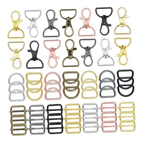 jojofuny 1Satz Ringe Und Drehhaken Karabinerhaken Für DIY Schlüsselanhänger Und Taschenzubehör Zubehör Für Bastelprojekte von jojofuny