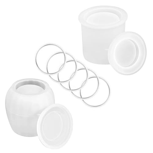 jojofuny 1Satz Silikonform für DIY Epoxidharz Teiliges für Aufbewahrungsgläser Flexible Silikonformen für Individuelles Handwerk und Dekoration Einfaches Entformen von jojofuny