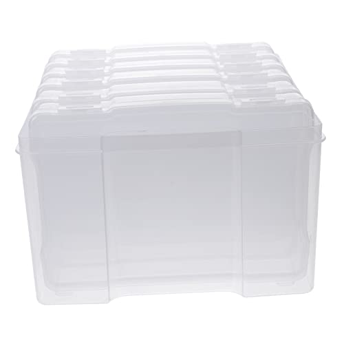 jojofuny 1Satz mit Abnehmbaren Trennwänden Teiliges für Karten und Fotos Transparente Aufbewahrungsbox für DIY Projekte und Bürobedarf Stapelbar und Langlebig von jojofuny
