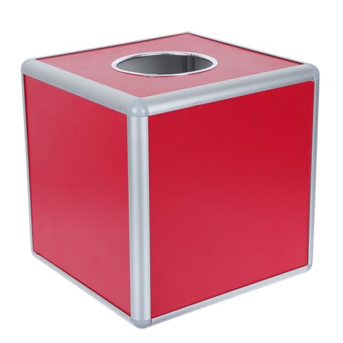jojofuny 1Stück Aluminiumlegierung Lotteriebox Langlebige Aufbewahrungsbox für Spenden Quadratische Wahlurne Robustes und Design für Veranstaltungen von jojofuny