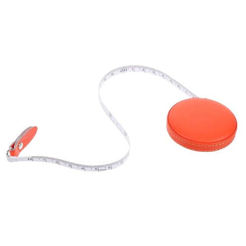 jojofuny 1Stück Kleines PU Leder Maßband Flexibles Einziehbares Körpermaßband für Kleidung und Mehr Tragbar für Heimwerker von jojofuny