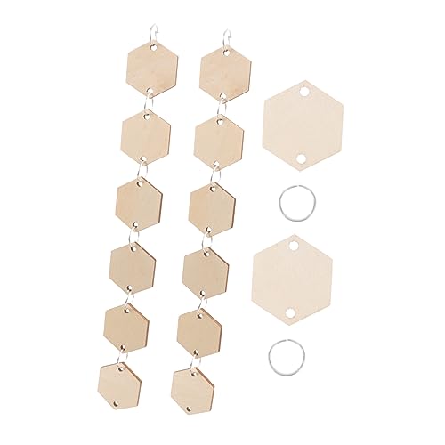 jojofuny 1Tasche Dekorative Holzanhänger im Handgefertigte Multifunktionale Schlüssel und Taschenanhänger Hexagon Form für DIY Dekoration und Langlebig jojofuny 1Tasche Dekorative Holzanhänger im Handgefertigte Multifunktionale Schlüssel und Taschenanhänger Hexagon Form für DIY Dekoration und Langlebig von jojofuny