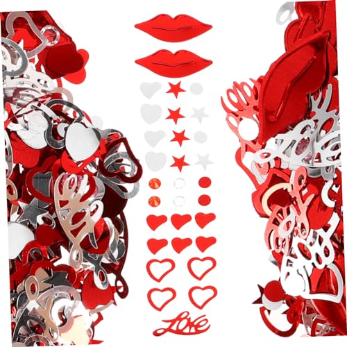 jojofuny 1Tasche Valentinstag Party Konfetti Rote Lippen Love Fünfstern Für Hochzeit Und Feier Vielseitig Einsetzbar Für Romantische Anlässe Und Tischdekoration jojofuny 1Tasche Valentinstag Party Konfetti Rote Lippen Love Fünfstern Für Hochzeit Und Feier Vielseitig Einsetzbar Für Romantische Anlässe Und Tischdekoration von jojofuny