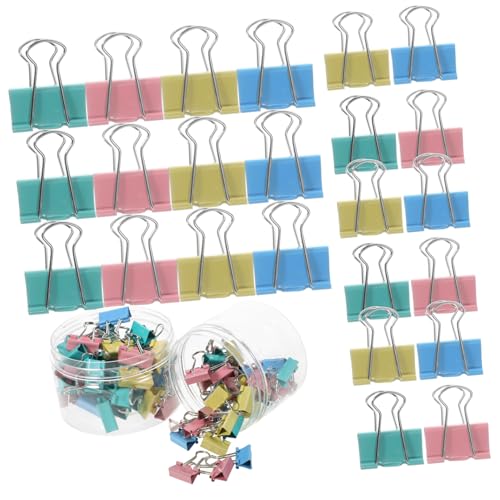jojofuny 2 Boxen Boxen Büroklammern und Klammern Kleine Heftklammern für Dokumente Vielseitige Clips für Büro und Zuhause Farbenfrohem Design von jojofuny