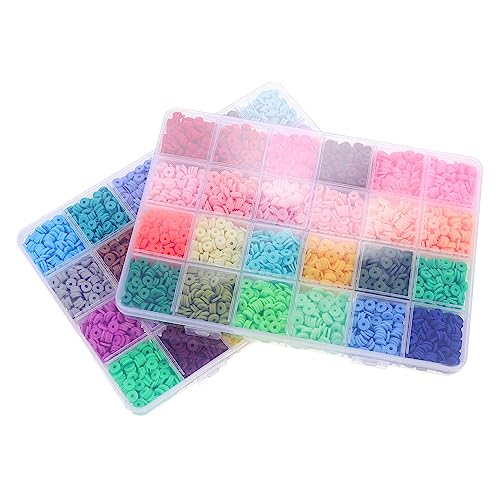 jojofuny 2 Boxen Boxen Diy Armband Perlen mit Farben Bohemia Stil Polymer Spacer Perlen für Schmuckherstellung Bastelmaterialien für Armbänder und Ohrringe jojofuny 2 Boxen Boxen Diy Armband Perlen mit Farben Bohemia Stil Polymer Spacer Perlen für Schmuckherstellung Bastelmaterialien für Armbänder und Ohrringe von jojofuny