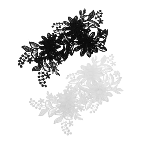 jojofuny 2 Paar Bestickte Spitzen-Blumenapplikationen Elegante Gestickte Spitzenpatches aus Seide und Stickerei Atmungsaktive Brautkleid-Dekoration DIY Zubehör für Hochzeit Kleid Tasche jojofuny 2 Paar Bestickte Spitzen-Blumenapplikationen Elegante Gestickte Spitzenpatches aus Seide und Stickerei Atmungsaktive Brautkleid-Dekoration DIY Zubehör für Hochzeit Kleid Tasche von jojofuny