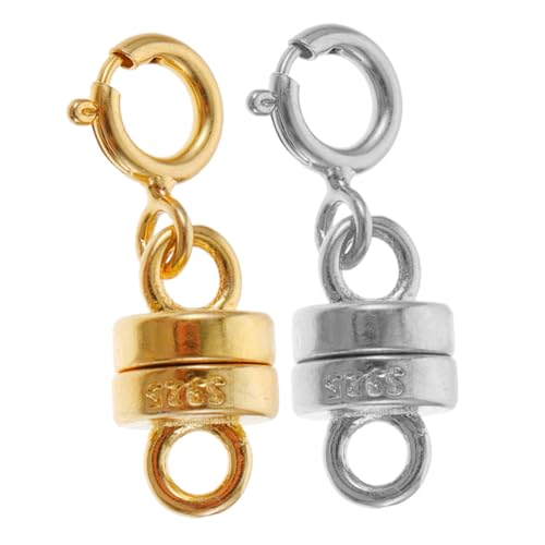 jojofuny 2 Paare Sterling Silber -Verlängerungskette schmuckzubehör Schmuckherstellung Magnetverschlüsse Schmuckverschluss Schmuck Verschluss schmuck DIY verschluss s925 Silber jojofuny 2 Paare Sterling Silber -Verlängerungskette schmuckzubehör Schmuckherstellung Magnetverschlüsse Schmuckverschluss Schmuck Verschluss schmuck DIY verschluss s925 Silber von jojofuny