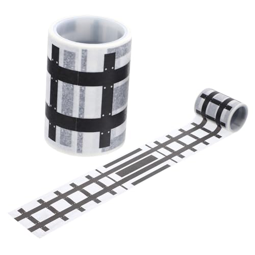 jojofuny 2 Rollen DIY Straßen und Eisenbahn Klebeband für Abnehmbar Flexibel Kreative Rennbahn Aufkleber für Fantasievolles Leichtes Tragbar jojofuny 2 Rollen DIY Straßen und Eisenbahn Klebeband für Abnehmbar Flexibel Kreative Rennbahn Aufkleber für Fantasievolles Leichtes Tragbar von jojofuny