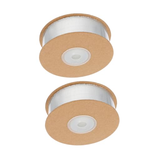 jojofuny 2 Rollen Dekorative Geschenkbänder Draht Silberne Geschenkverpackungsbänder Vielseitige Schnittbare Dekorationsbänder für Feiertage und Festliche Anlässe jojofuny 2 Rollen Dekorative Geschenkbänder Draht Silberne Geschenkverpackungsbänder Vielseitige Schnittbare Dekorationsbänder für Feiertage und Festliche Anlässe von jojofuny