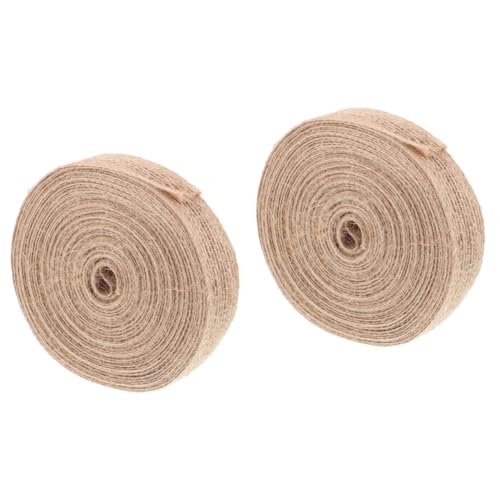 jojofuny 2 Rollen Diy Handgemachtes Hanfseil Hochzeit Sackleinen Verpackungsband Geschenkband Goldrand Wickelband Zartes Band Weihnachtszubehör Dekoratives Band Geschenkversorgungen Jute jojofuny 2 Rollen Diy Handgemachtes Hanfseil Hochzeit Sackleinen Verpackungsband Geschenkband Goldrand Wickelband Zartes Band Weihnachtszubehör Dekoratives Band Geschenkversorgungen Jute von jojofuny