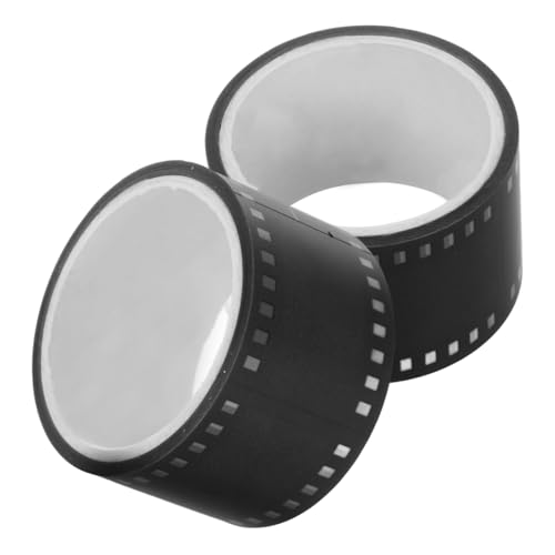 jojofuny 2 Rollen Filmstreifen Klebeband Dekorationsband für Scrapbooking Journaling und Diy Projekte Vielseitig Einsetzbare Bastelmaterialien für Gestaltung jojofuny 2 Rollen Filmstreifen Klebeband Dekorationsband für Scrapbooking Journaling und Diy Projekte Vielseitig Einsetzbare Bastelmaterialien für Gestaltung von jojofuny