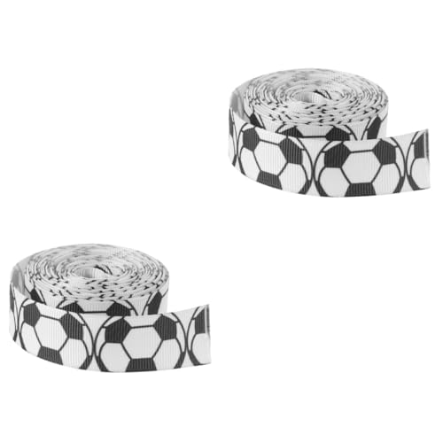 jojofuny 2 Rollen Fußball Dekorationsband Geschenkverpackungsband für Designs für Fußballfans Partys und Besondere Anlässe Langlebig und Leicht zu Handhaben jojofuny 2 Rollen Fußball Dekorationsband Geschenkverpackungsband für Designs für Fußballfans Partys und Besondere Anlässe Langlebig und Leicht zu Handhaben von jojofuny