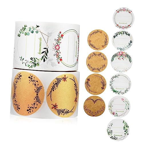 jojofuny 2 Rollen Geschenkanhänger-aufkleber Taschen Kleine Aufkleber Etiketten Blumen- Verpackung Beschriftung Abziehbilder Name Für Pflanzen Papieraufkleber Zum Etikettieren Kraftpapier jojofuny 2 Rollen Geschenkanhänger-aufkleber Taschen Kleine Aufkleber Etiketten Blumen- Verpackung Beschriftung Abziehbilder Name Für Pflanzen Papieraufkleber Zum Etikettieren Kraftpapier von jojofuny