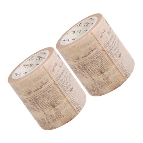 jojofuny 2 Rollen Gothic Style Washi Tape Reißbares DIY Klebeband für Scrapbooking Tagebuchgestaltung und Kreative Bastelarbeiten Vielseitig Verwendbar für Geschenkverpackungen und von jojofuny