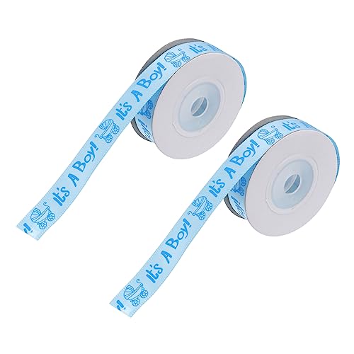 jojofuny 2 Rollen Jungen Geburtstag Band Party Verpackung Dekorationen Pastell geschenkband Geburtstagsband Banddekor Druckband Sackleinenband Polyester Blau jojofuny 2 Rollen Jungen Geburtstag Band Party Verpackung Dekorationen Pastell geschenkband Geburtstagsband Banddekor Druckband Sackleinenband Polyester Blau von jojofuny