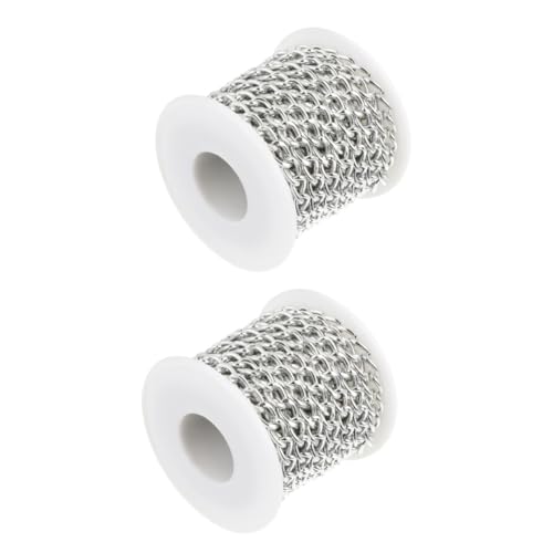 jojofuny 2 Rollen Kette Kette für Diy Schmuckherstellung Taschenketten Glänzende Oberfläche Einfach zu Lagern und Verwenden für und Armbänder jojofuny 2 Rollen Kette Kette für Diy Schmuckherstellung Taschenketten Glänzende Oberfläche Einfach zu Lagern und Verwenden für und Armbänder von jojofuny