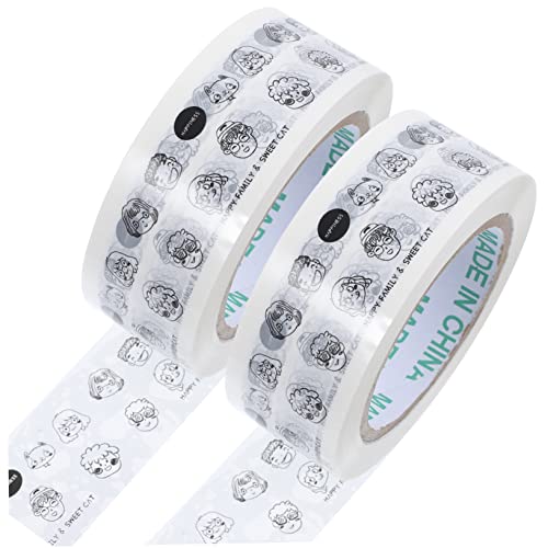 jojofuny 2 Rollen Klebeband mit Niedlichem Cartoon Muster Multifunktionale Verpackungsbänder für und Geschenkverpackungen für Kreative Projekte jojofuny 2 Rollen Klebeband mit Niedlichem Cartoon Muster Multifunktionale Verpackungsbänder für und Geschenkverpackungen für Kreative Projekte von jojofuny