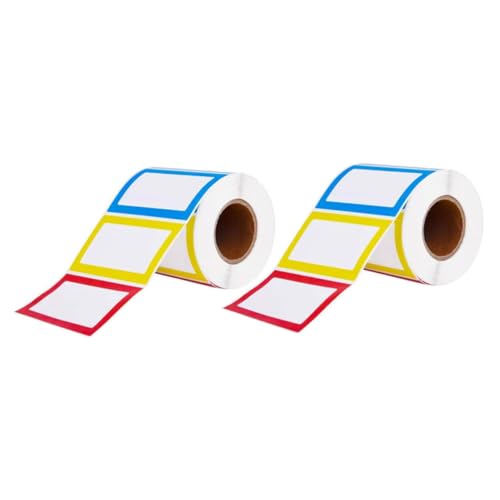 jojofuny 2 Rollen Selbstklebende Namensetiketten Bunte Beschreibbare Label Sticker Ablösbare Haftetiketten für Haushalt Büro Schule Einfache Organisation und Beschriftung jojofuny 2 Rollen Selbstklebende Namensetiketten Bunte Beschreibbare Label Sticker Ablösbare Haftetiketten für Haushalt Büro Schule Einfache Organisation und Beschriftung von jojofuny