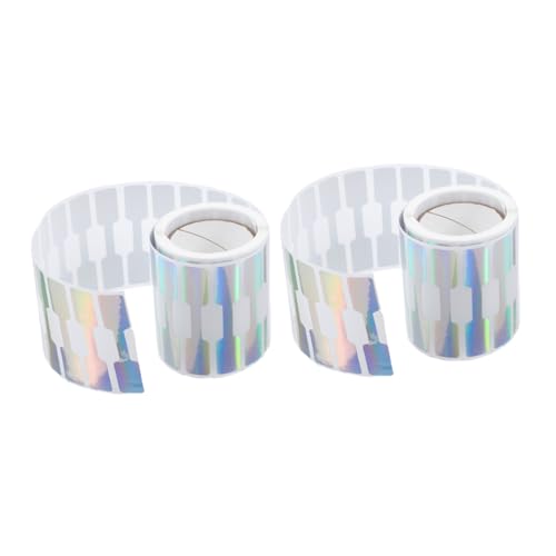 jojofuny 2 Rollen Selbstklebende Preisetiketten für Schmuck Klare Wasserdichte Labels für Ringe Armbänder und Kleine Unternehmen für Effiziente Preisauszeichnung von jojofuny