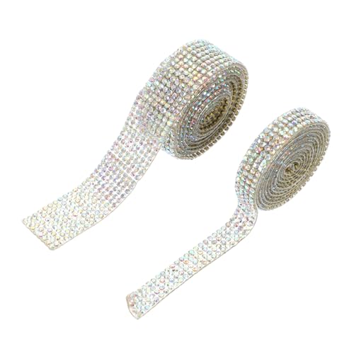 jojofuny 2 Rollen Selbstklebendes Strassband mit Glitzersteinen Dekoratives Strassband für Diy Kunsthandwerk Hochzeitsdekoration und Bastelprojekte und Reihen Weiß Ab Langlebig und jojofuny 2 Rollen Selbstklebendes Strassband mit Glitzersteinen Dekoratives Strassband für Diy Kunsthandwerk Hochzeitsdekoration und Bastelprojekte und Reihen Weiß Ab Langlebig und von jojofuny