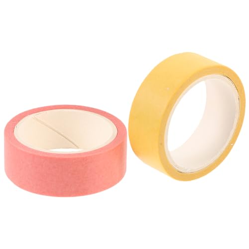 jojofuny 2 Rollen Selbstklebendes Washi Tape und Dekorative Klebebänder für Scrapbooking DIY Bastelprojekte und Journaling Einfach Rückstandsfrei Abziehbar von jojofuny