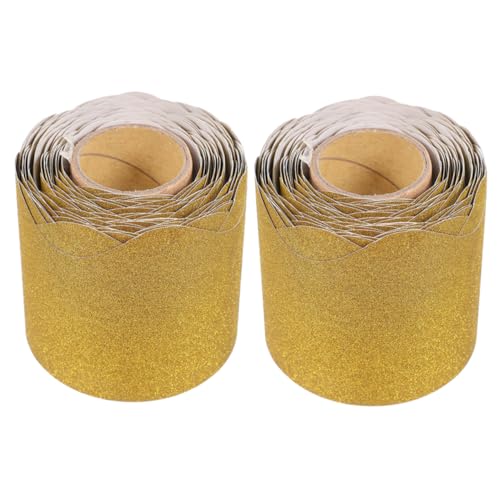 jojofuny 2 Rollen Tafel-rand-aufkleber Pinnwand-grenzen Klassenzimmergrenzen Bordürenaufkleber Gezackte Ränder Glitzerbordüren Rollrandbesatz Pinnwand- Abnehmbare Bordüre Yellow Papier jojofuny 2 Rollen Tafel-rand-aufkleber Pinnwand-grenzen Klassenzimmergrenzen Bordürenaufkleber Gezackte Ränder Glitzerbordüren Rollrandbesatz Pinnwand- Abnehmbare Bordüre Yellow Papier von jojofuny