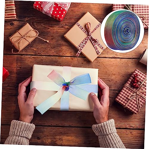jojofuny 2 Rollen Transparentes Regenbogen Chiffonband Breit Sanftes Langlebiges Geschenkband für Diy Verpackung Basteln Vielseitiges Schleifenband mit Farbverlauf jojofuny 2 Rollen Transparentes Regenbogen Chiffonband Breit Sanftes Langlebiges Geschenkband für Diy Verpackung Basteln Vielseitiges Schleifenband mit Farbverlauf von jojofuny