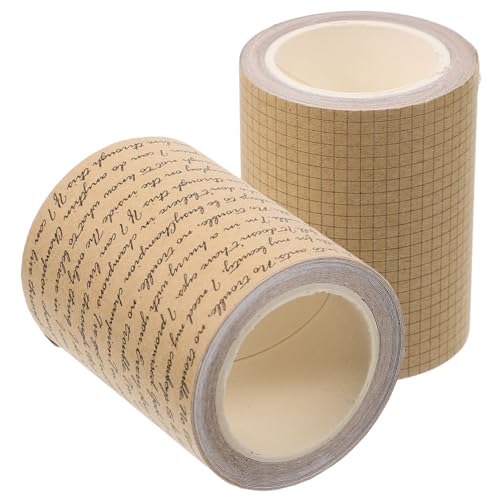 jojofuny 2 Rollen Vintage Kraftpapier Klebeband DIY Dekoratives Papierband Handabreißbar Für Scrapbooking Planer Tagebuch Basteln Geschenkverpackung jojofuny 2 Rollen Vintage Kraftpapier Klebeband DIY Dekoratives Papierband Handabreißbar Für Scrapbooking Planer Tagebuch Basteln Geschenkverpackung von jojofuny