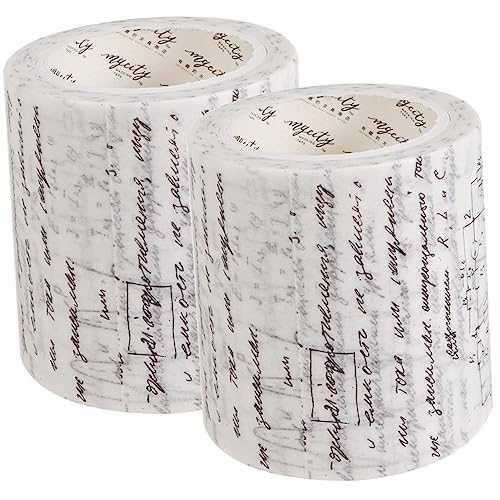jojofuny 2 Rollen Vintage Washi Tape Dekoratives Klebeband im Gothik Stil für Diy Handwerke Scrapbooking Journals und Kreative Projekte Vielseitig Einsetzbar und Leicht Abreißbar von jojofuny