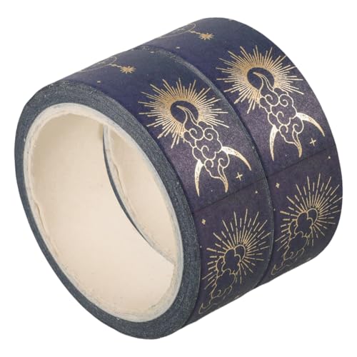 jojofuny 2 Rollen Washi Tape Dekoratives Klebeband Multifunktionales Scrapbooking Tape mit Goldfolie für Diy Handwerk Journaling Planer und jojofuny 2 Rollen Washi Tape Dekoratives Klebeband Multifunktionales Scrapbooking Tape mit Goldfolie für Diy Handwerk Journaling Planer und von jojofuny