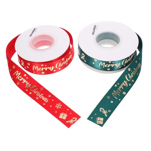 jojofuny 2 Rollen Weihnachtsband Geschenkband mit Schneeflocken Muster Rot Grün für Kreative Diy Dekoration Yards für Weihnachtsbaum und Bastelprojekte jojofuny 2 Rollen Weihnachtsband Geschenkband mit Schneeflocken Muster Rot Grün für Kreative Diy Dekoration Yards für Weihnachtsbaum und Bastelprojekte von jojofuny