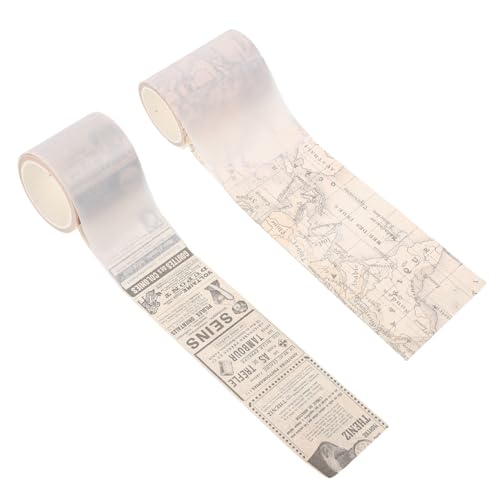 jojofuny 2 Rollen alte Aufkleber Vintage-Scrapbooking-Klebeband Material Papier Jahrgang altes Papier Vintage-Tagebuchzubehör Klebeband im Vintage-Stil Vintage Scrapbook-Papieraufkleber jojofuny 2 Rollen alte Aufkleber Vintage-Scrapbooking-Klebeband Material Papier Jahrgang altes Papier Vintage-Tagebuchzubehör Klebeband im Vintage-Stil Vintage Scrapbook-Papieraufkleber von jojofuny