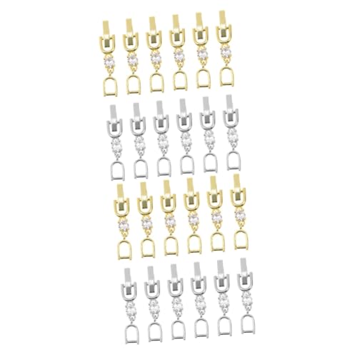 jojofuny 2 Sätze 2 Sets Halsketten Verlängerungsverschlüsse Für Halsketten Armbänder Faltverschlüsse Armbandverschlüsse Verlängerungskette Für Verlängerungsketten Silberne 12 Stücke * 2 von jojofuny