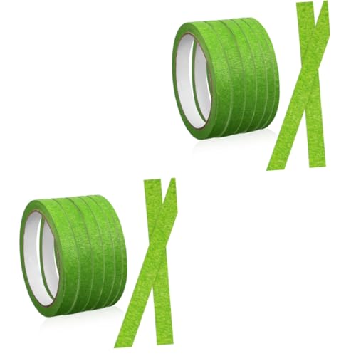 jojofuny 2 Sätze Abdeckband Malerband Maskierung Diy-klebeband Für Kunsthandwerk Dünn Selbstgemachtes Abklebeband Künstlerband Für Aquarellpapier Krepp-papier 6 Rollen * 2 von jojofuny
