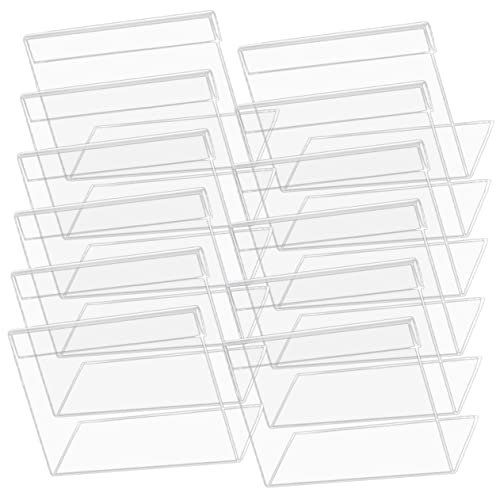 jojofuny 2 Sätze Acryl Tischkartenhalter Transparente Platzkartenhalter Für Hochzeiten Partys Und Veranstaltungen Robustes Design Leicht Für Tischnummern Und Namenskarten 20 Stück * 2 von jojofuny