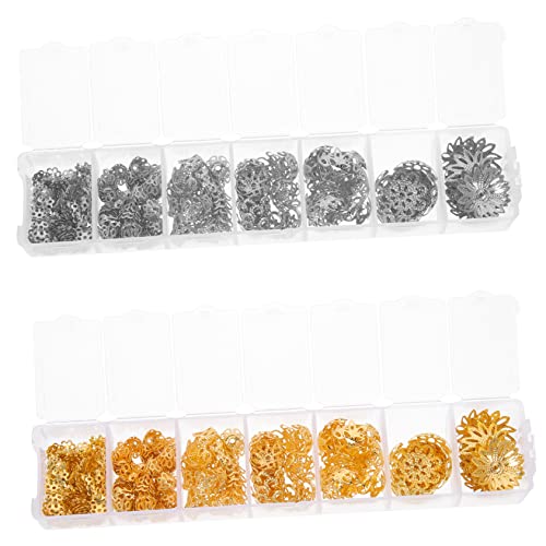jojofuny 2 Sätze Blumenperlen Hüte Boxen Schmuckzubehör Für Diy Armbänder Ohrringe Bastelprojekte Und 2boxen*2 von jojofuny