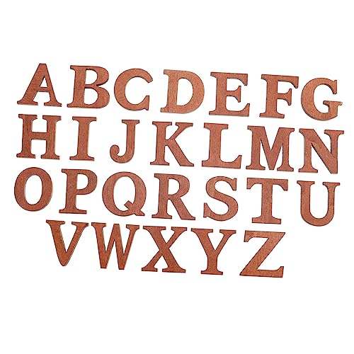 jojofuny 2 Sätze Braune Holzbuchstaben Briefe Planke Wand Für Buchstabenausschnitte Ästhetisch Alphabet Buchstaben Ausschneiden Klein Holzhandwerk Kreativer Brief Coffee 26 Stücke * 2 von jojofuny