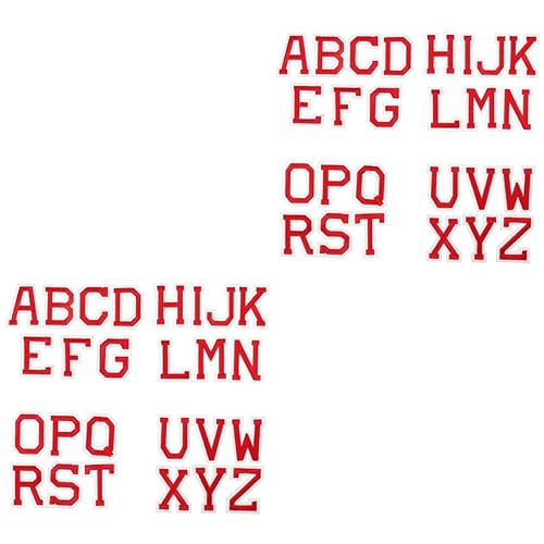 jojofuny 2 Sätze Brief Patch Stickerei Bestickt Flecken Flicken Für Jacken Flicken Nähen Flicken Für Kleidung Patches Nähen Stickmuster Aufbügeln Rot Pailletten. Pailletten 26 Stücke * 2 jojofuny 2 Sätze Brief Patch Stickerei Bestickt Flecken Flicken Für Jacken Flicken Nähen Flicken Für Kleidung Patches Nähen Stickmuster Aufbügeln Rot Pailletten. Pailletten 26 Stücke * 2 von jojofuny